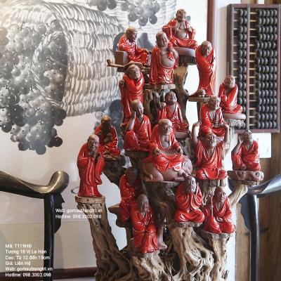 BỘ TƯỢNG THẬP BÁT LA HÁN - SỨ PHẬT SƠN CAO CẤP